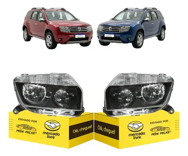 Par Farol Sinaleira Duster 2012 2013 2014 2015 Masc. Negra Ambos Lados