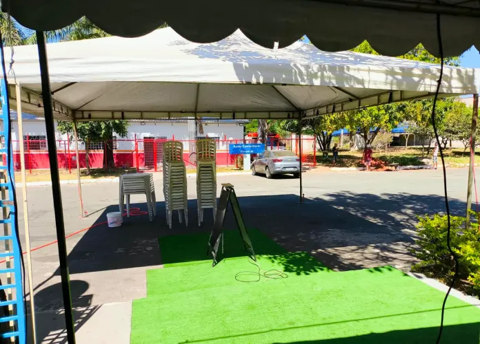 Tenda Pirâmide 6x6 m Branca - Cobertura para Festas e Eventos