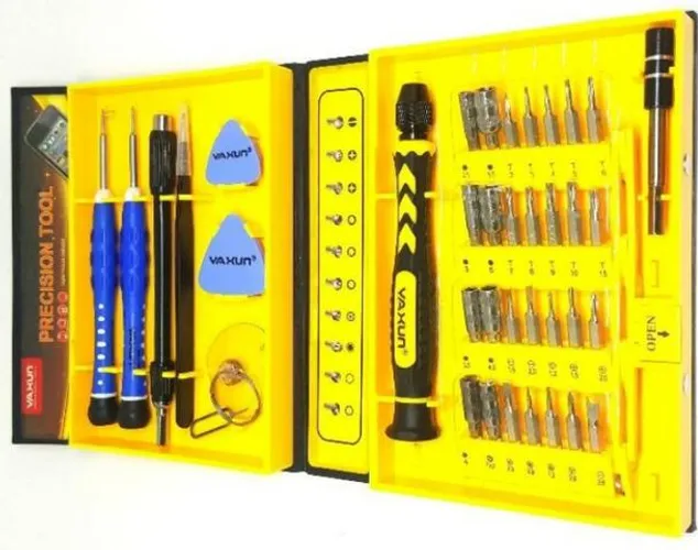 Kit Chaves de Precisão 38 Chaves Yaxun YX6028 Reparo Celular Tablet Notebook Produto Novo