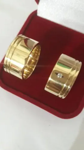 Par aliança moeda antiga noivado ou casamento 