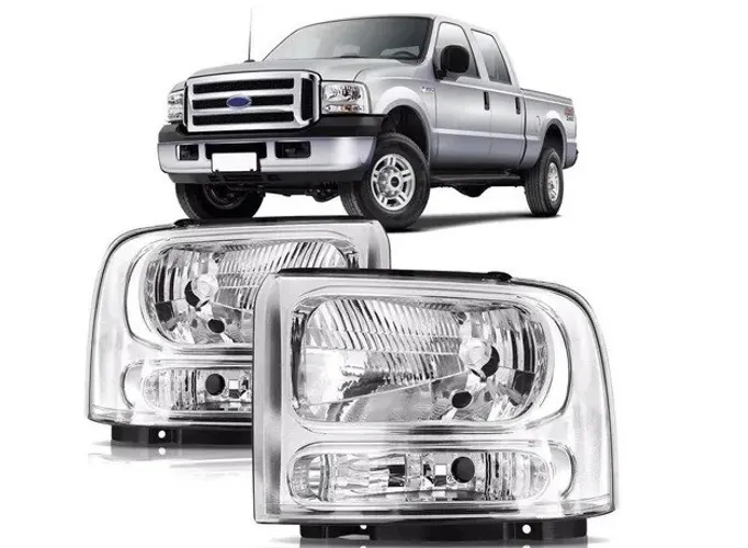 Par Farol Cromado Ford F250 F350 F4000 2007 2008 2010 2011