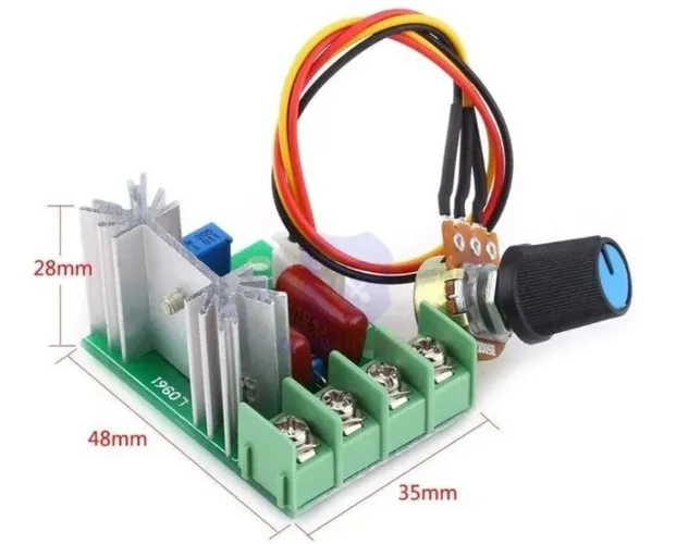 Regulador de Tensão Ac 220v 2000w de Alta Potência com Módulo de Velocidade COD-AM451 