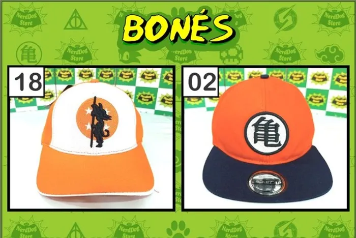 Boné Dragon Ball Z - NerdDog Store Goku Gohan Saiajins Vegeta Dragonball Super Piccolo