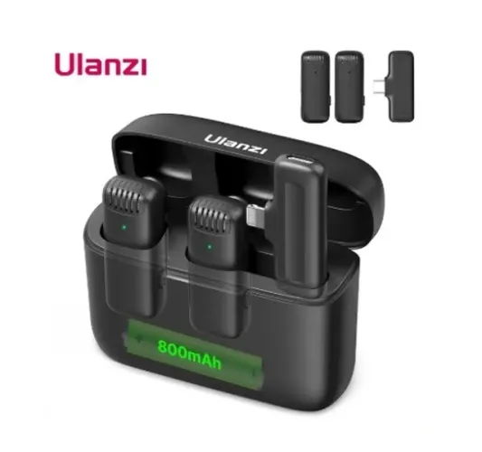 Lapela Dupla Sem Fio Ulanzi Para Smartphone Android ou Iphone - Zerado!