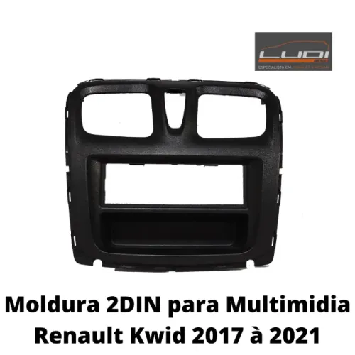 Moldura 2DIN para Multimidia Renault SanderoLogan 2015 à 2021