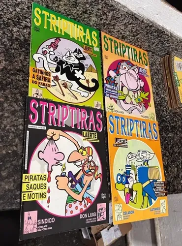 Revistas antigas 35,00 cada striptiras, mad, Geraldão e wallaye