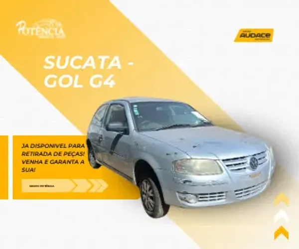 Sucata Gol g4 já disponível para retirada de peças 