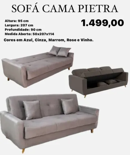 Sofá cama Pietra- ENTREGA HOJE!!