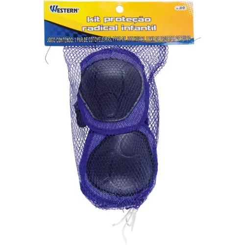 Kit De Proteção Radical Infantil Jo-01 Azul Western Informações do Produto Kit Protecao