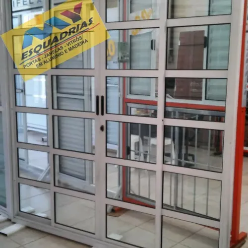 PORTA TRAVESSA ALUMÍNIO BRANCO