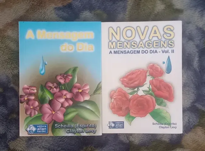 2 livros de bolso Scheilla(espirita) Clayton Levy (livros praticamente novo d)