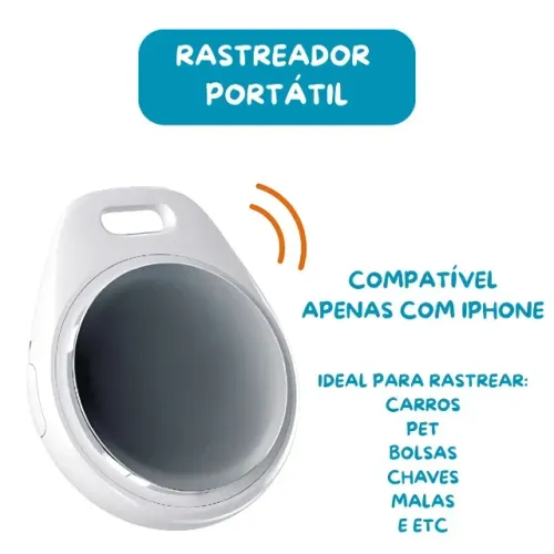 Rastreador de Carro Pet Filho Bolsa Mala - Tag Rastreadora para Iphones