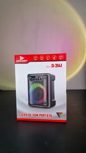 Caixa de som portátil potente Grasep Nova lacrada