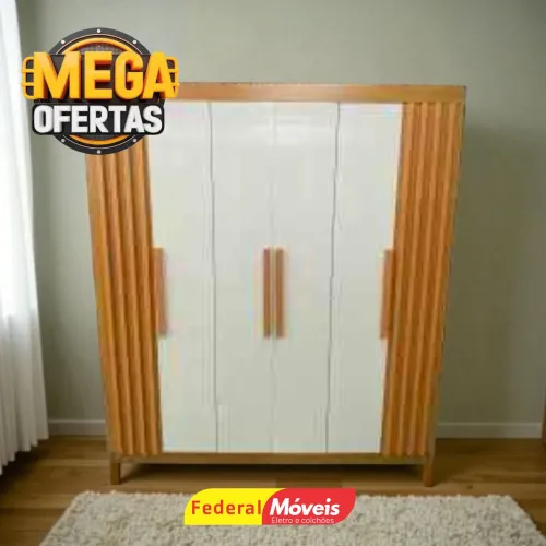 Guarda Roupa Casal 100% MDF 6P 2G - Solicite nosso catálogo