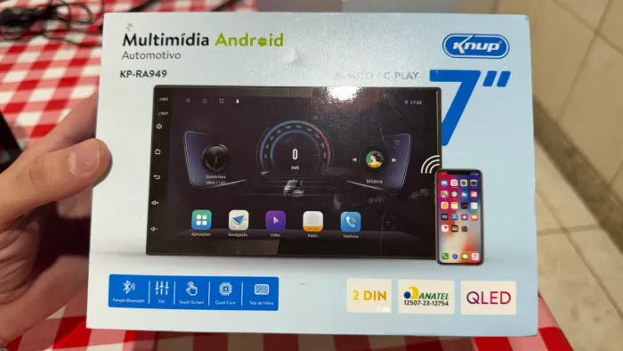 Multimídia Android Knup KP-RA949 - Nova, Só Aberta