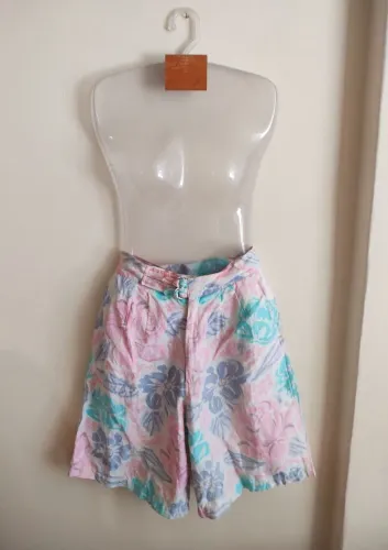 Bermuda linho cintura alta Tam M veste 42