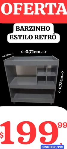 Barzinho estilo retrô - R$ 199,99