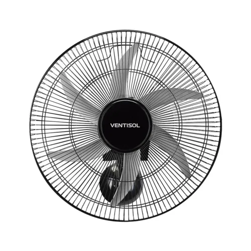 Ventilador de Parede Ventisol 50CM Bivolt 200 Watts 6 Pás Preto
