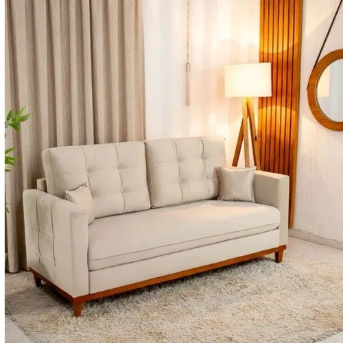 Sofá 3 lugares Living Califórnia Veludo Larg. 1.82m- Entrega Rápida 