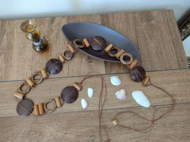 Cinto de Coco e Bambu Artesanal 