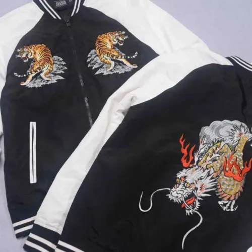 Jaqueta bomber tigre dragão