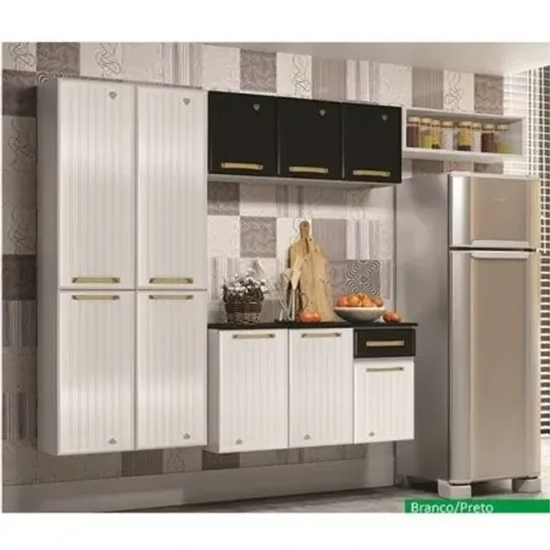Cozinha compacta diamante smart preto