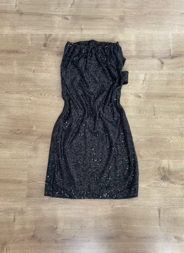 Vestido tomara que caia Preto tam PP / P
