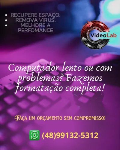 Formatação de PC e Notebook | Florianópolis, São José, Palhoça,Biguaçu,Antônio carlos