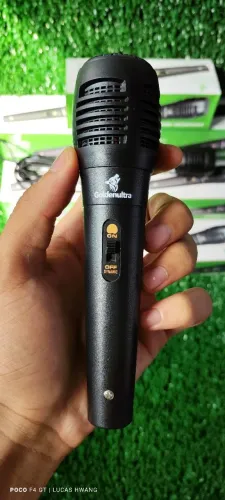 Microfone Com Fio 3 Metros Para Palestra Karaokê Mesa de som Novo!!