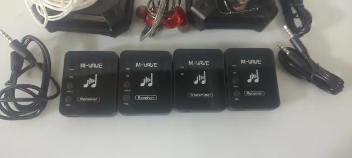 MONITOR /TTRANSMISSOR M-VAVE com fones KZ TOP  COM 3 UNIDADES
