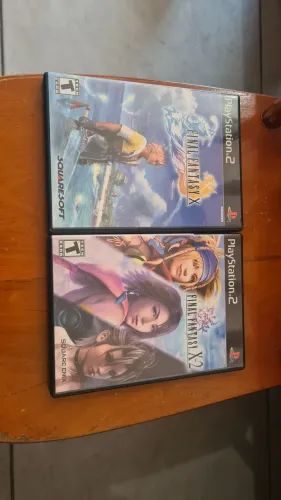 PS2 FINAL FANTASY X E X-2 ORIGINAIS AMERICANOS BLACK LABEL