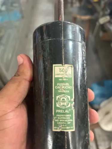 Fusível faca 500A para instalação elétrica