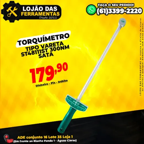 Torquímetro Tipo Vareta ST48111ST 300NM SATA