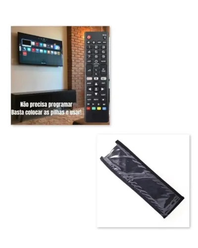 Controle Remoto LG Smart+pilhas+ Capa proteção