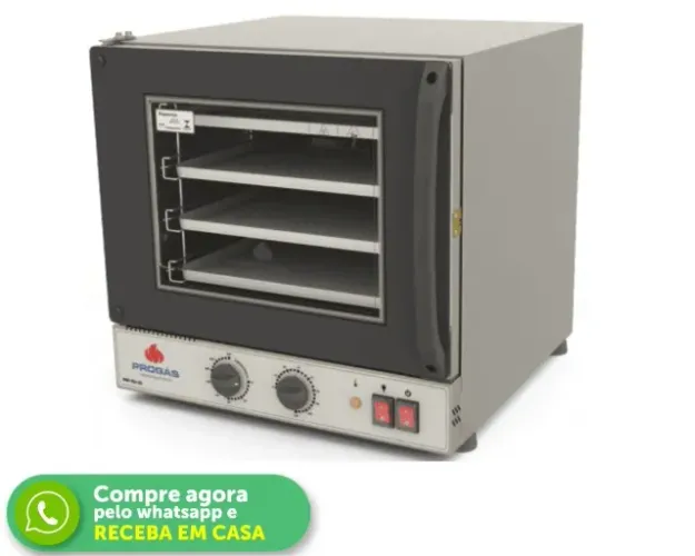 Forno Turbo Elétrico Progás Preto Fast Oven Analógico Novo