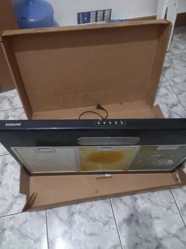 Depurador e Exaustor de Ar Suggar Slim 80cm 3 velocidade Preto