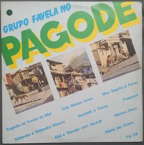 Disco de Vinil LP Grupo Favela no Pagode