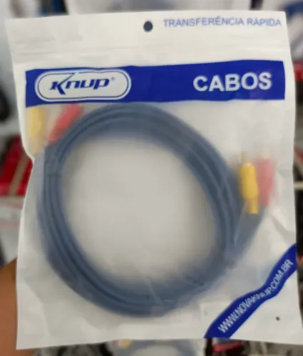 CABO AV 3RCA X 3RCA REF.: KP-RCA02 3M<br>