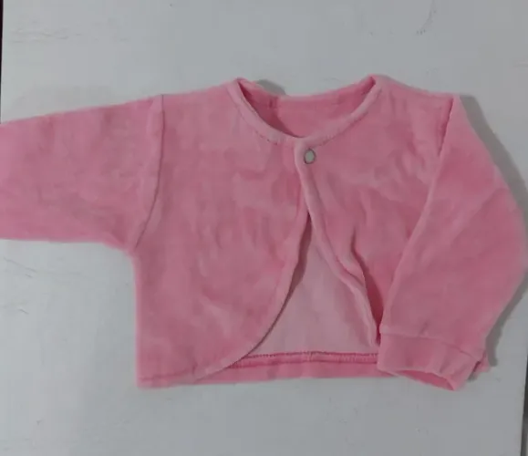 Casaquinho de Bebê em Soft - Rosa