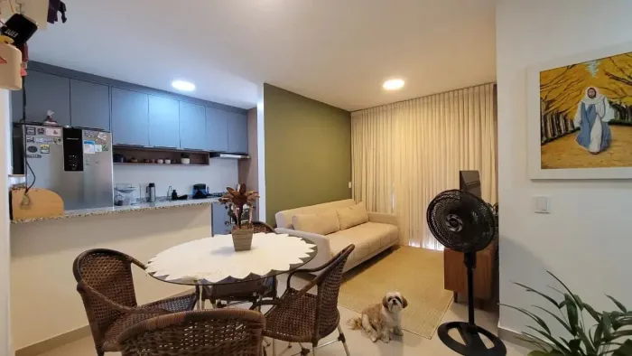 Apartamento mobiliado com 2 quartos no Condominio Valentina