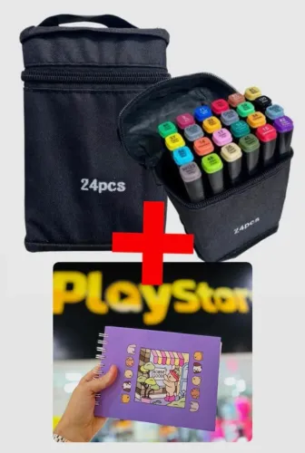 Promoção Kit Canetinhas + Livro 50 Páginas