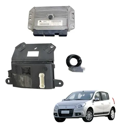 Kit Code Modulo Injecao Renault Sandero 1.6 16v 2012 2014