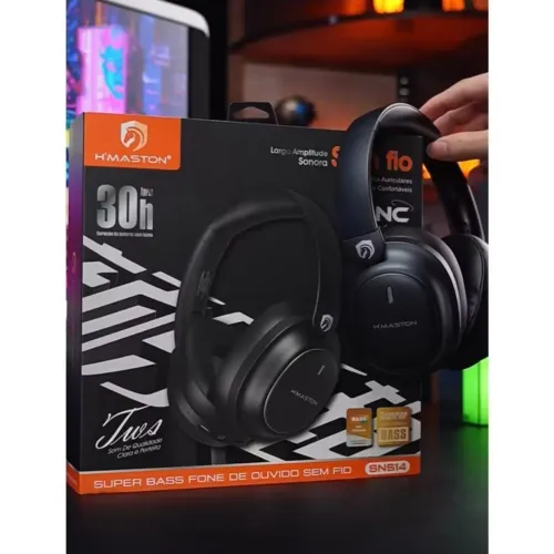 Fone de Ouvido Bluetooth H'MASTON Super Bass SNS14