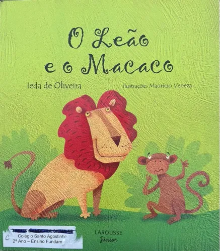 Livro Infantil O Leão e o Macaco - Leda de Oliveira