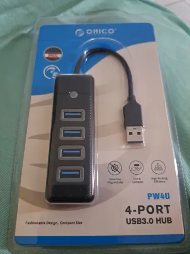 Hub USB 3.0 4 Portas Orico PW4U - Novo