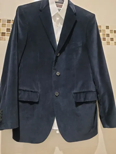 Blazer de Veludo Cotelê Azul Marinho Salvatore ferragamo  original.