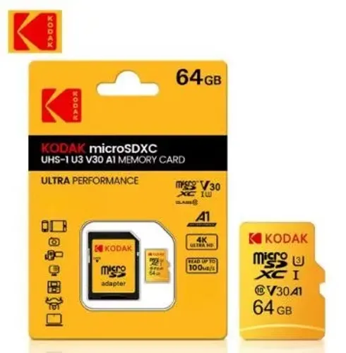 Cartão de 64 gigas Kodak original para celular e câmeras DSLR - NOVOS.