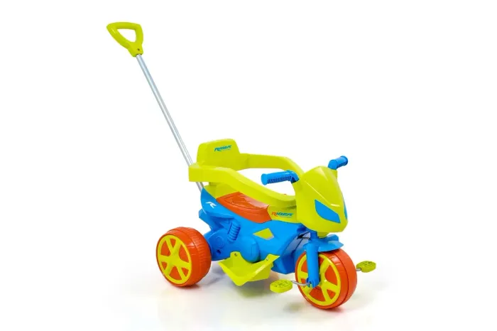 Moto andador Rider - Azul com laranja e verde