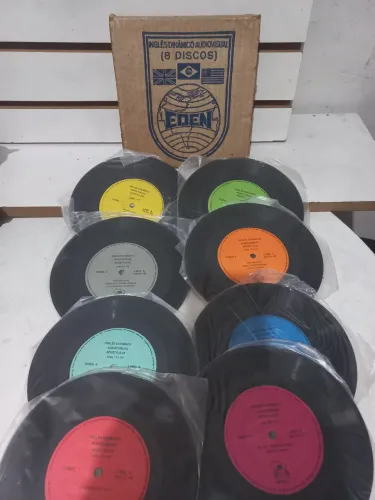 Kit 8 discos vinil inglês antigos