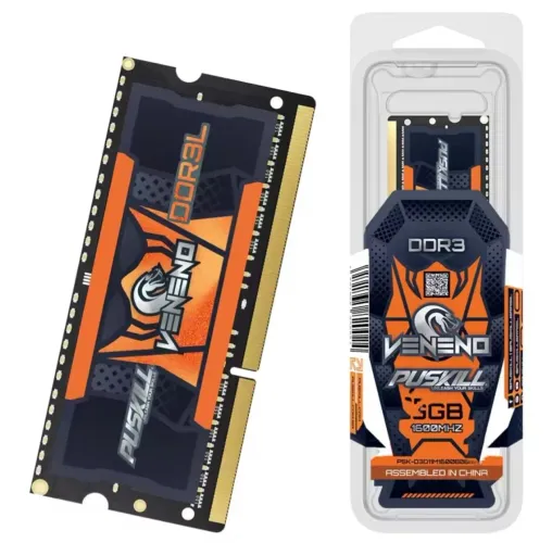 1 Memória Ram PUSKILL Original DDR3L - 4GB (Novo)